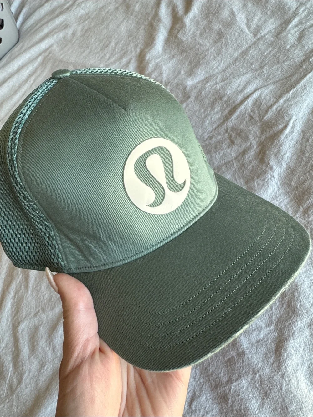 Lululemon Green trucker style hat